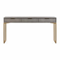 Pesce 59" Faux Shagreen 3-Drawer Console Table
