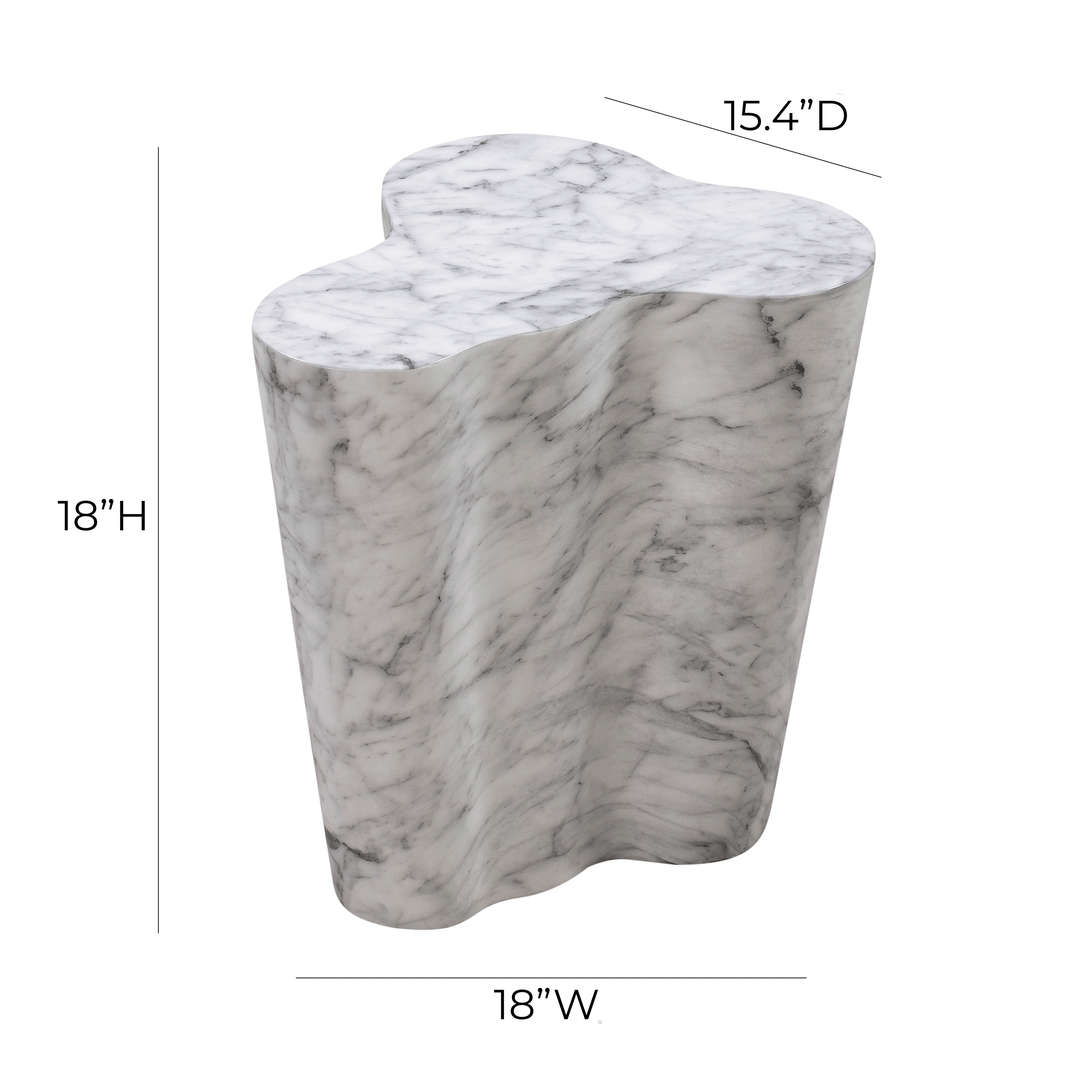 Slab Concrete Indoor/Outdoor Side Table (18"-22")