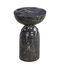 Rue Faux Marble Indoor / Outdoor Round Side Table