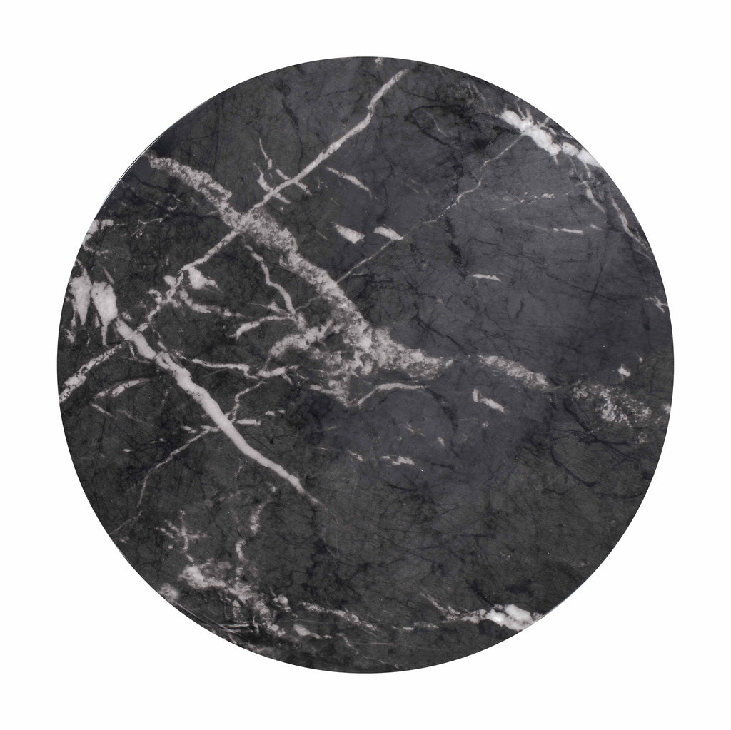 Rue Faux Marble Indoor / Outdoor Round Side Table