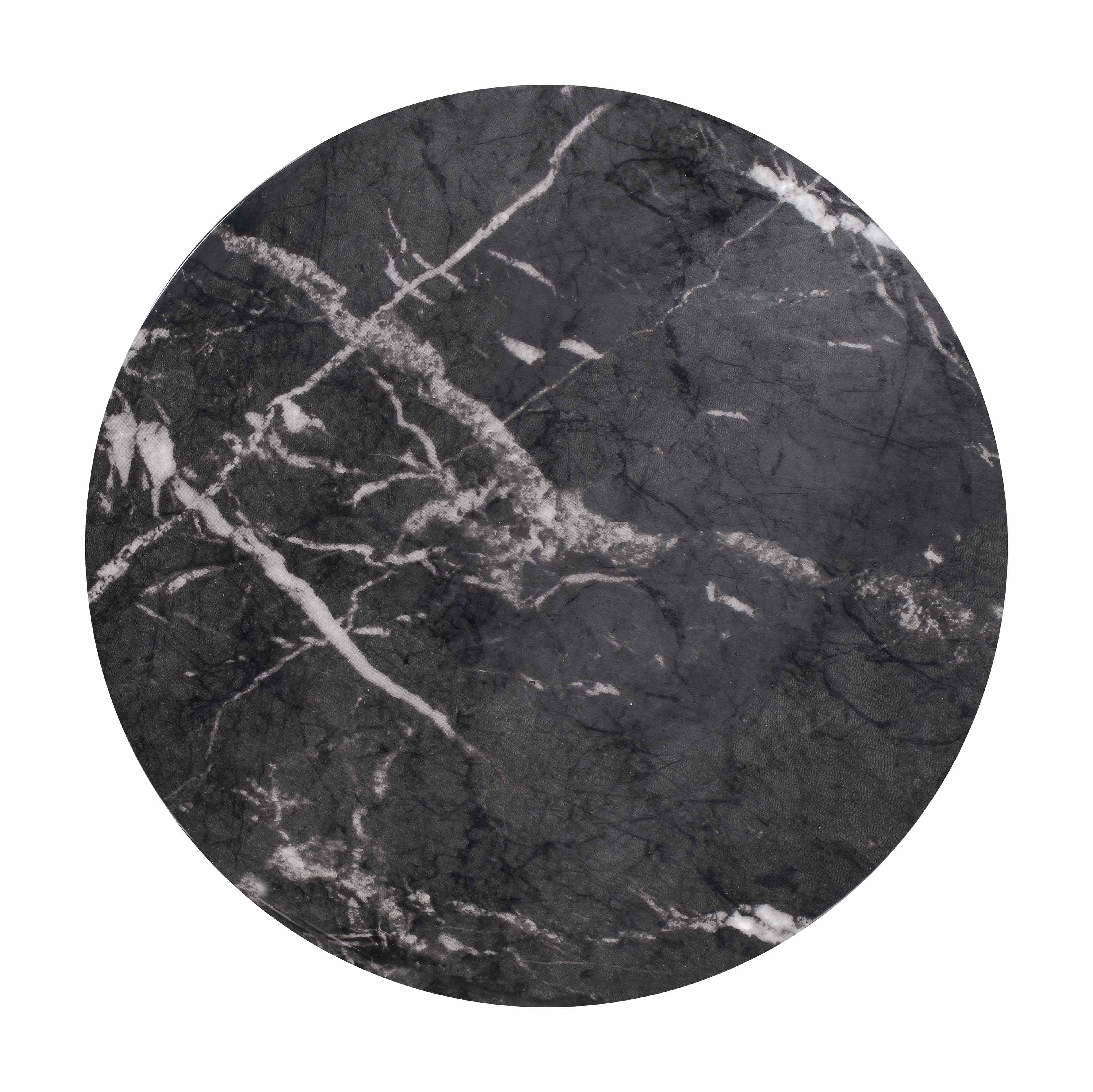 Rue Faux Marble Indoor / Outdoor Round Side Table