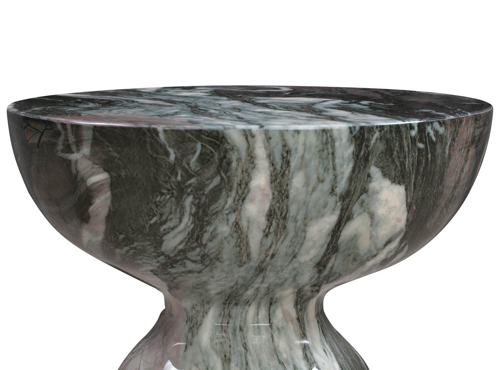 Rue Faux Marble Indoor / Outdoor Round Side Table