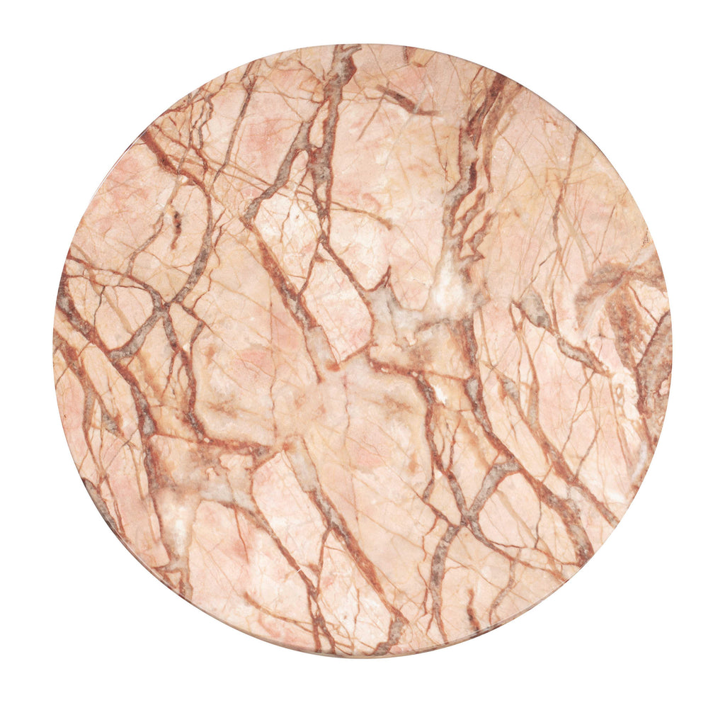 Rue Faux Marble Indoor / Outdoor Round Side Table