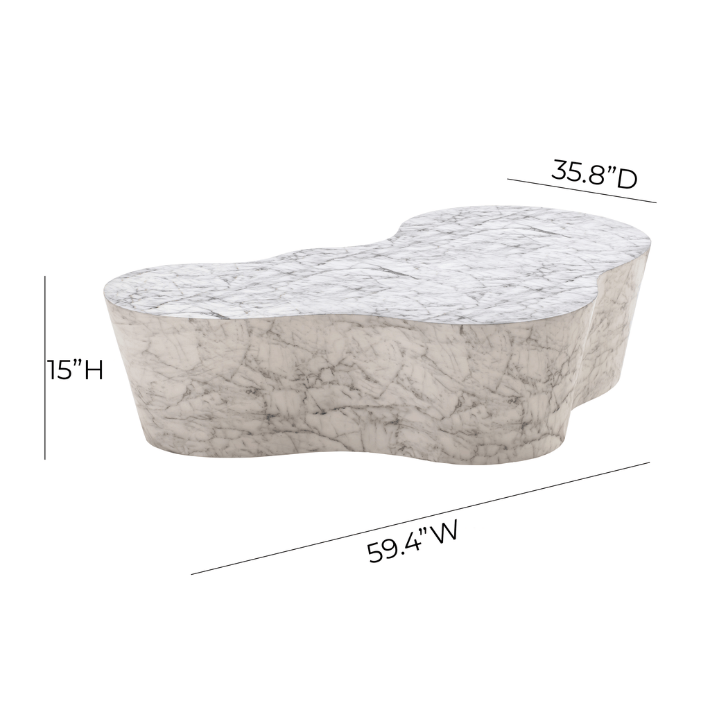 Slab 59" Concrete Indoor/Outdoor Coffee Table