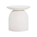 Aloe White Indoor/Outdoor Concrete Side Table