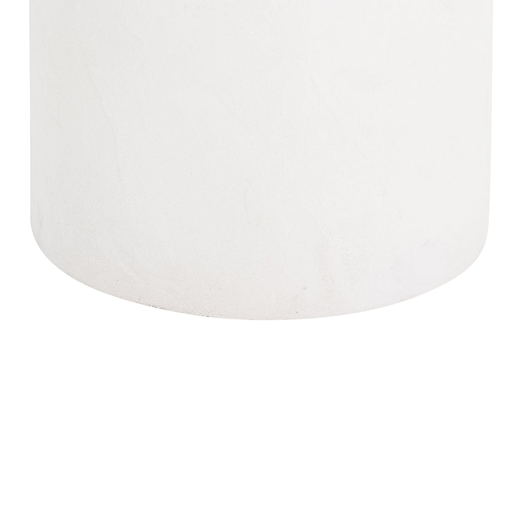 Aloe White Indoor/Outdoor Concrete Side Table