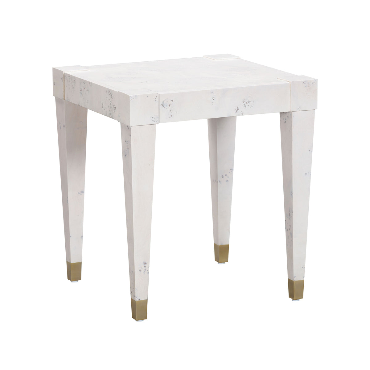 Brandyss Burl End Table — White null