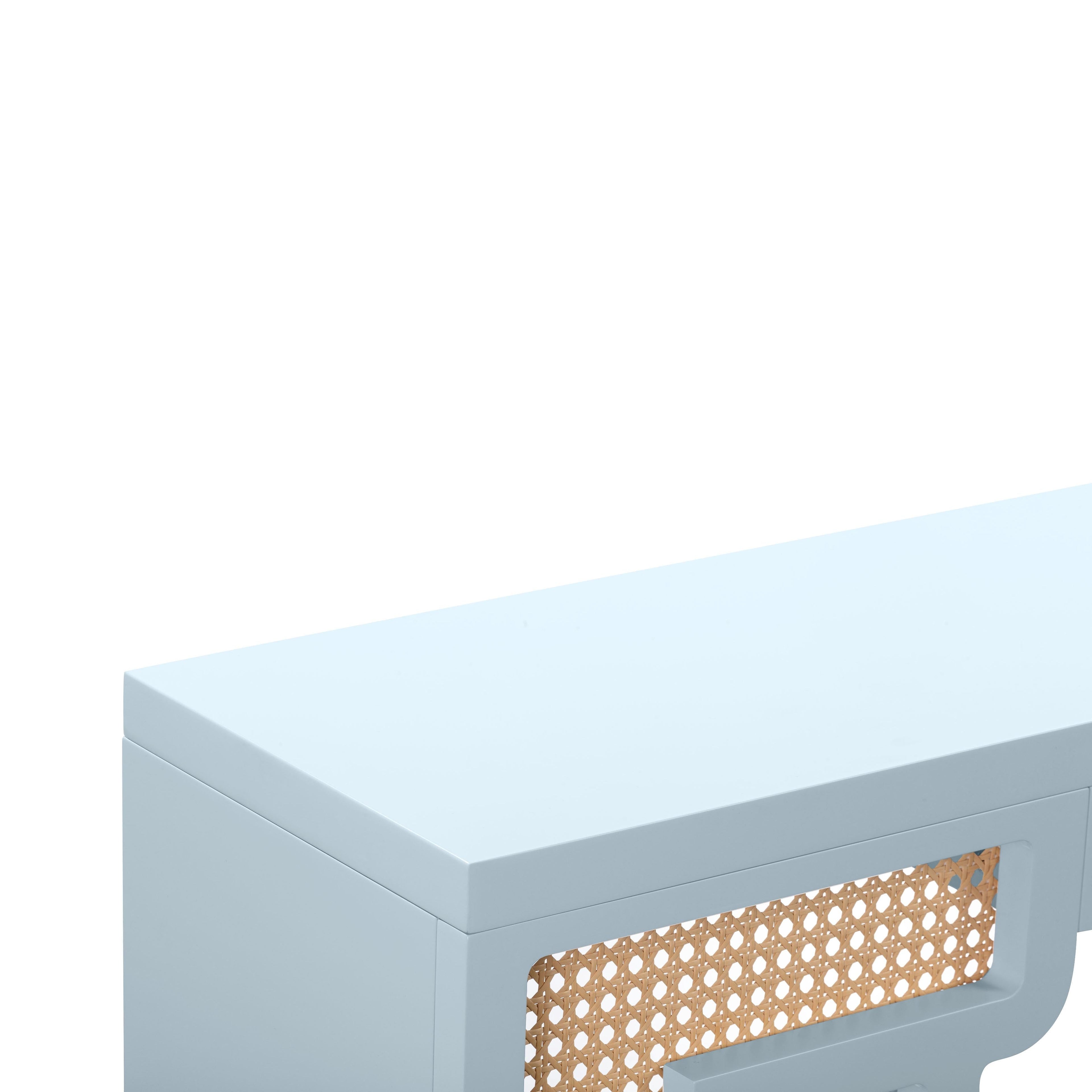 Suzie 45" Rattan Console Table