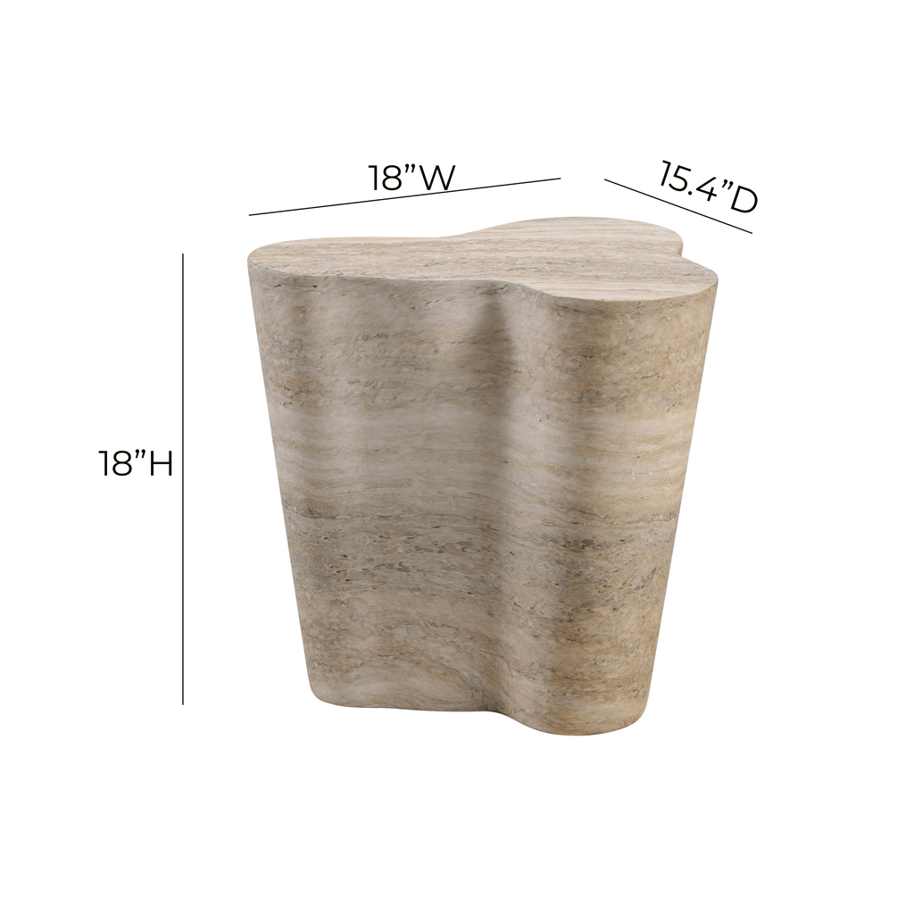 Slab Concrete Indoor/Outdoor Side Table (18"-22")