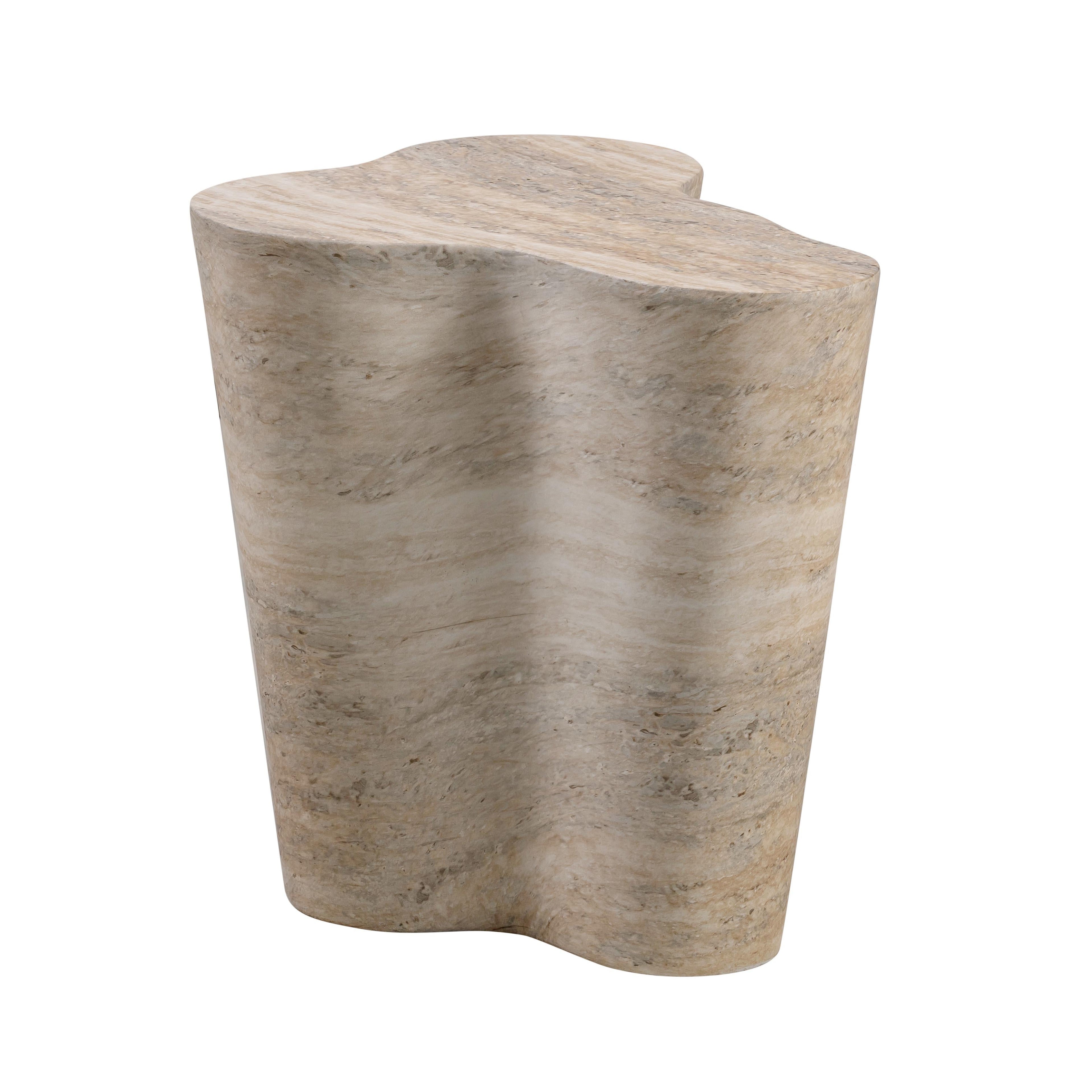 Slab Concrete Indoor/Outdoor Side Table (18"-22")
