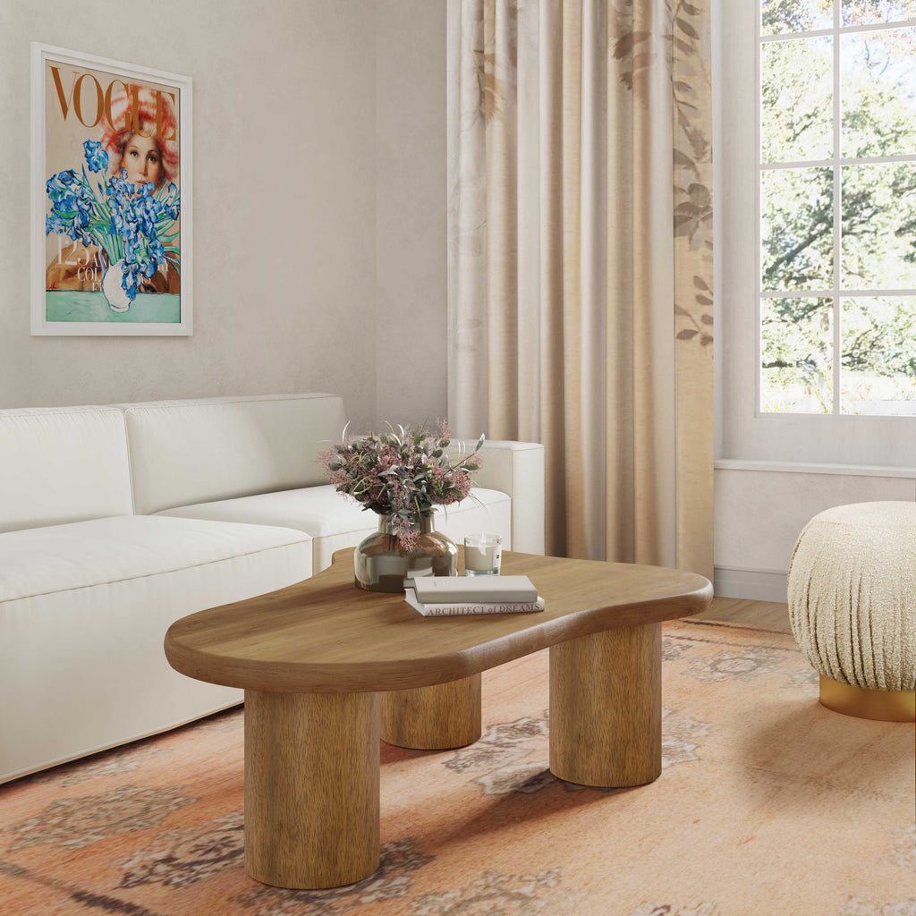 Gotham 48" Wood Coffee Table