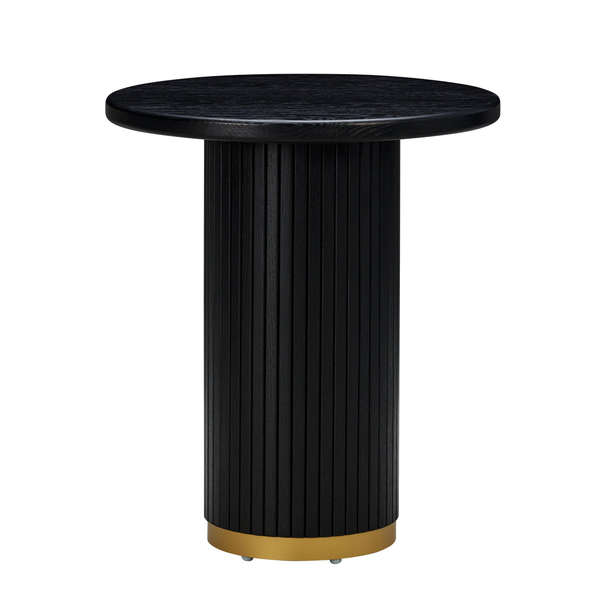 Chelsea Oak Wood Entry Table — Black null
