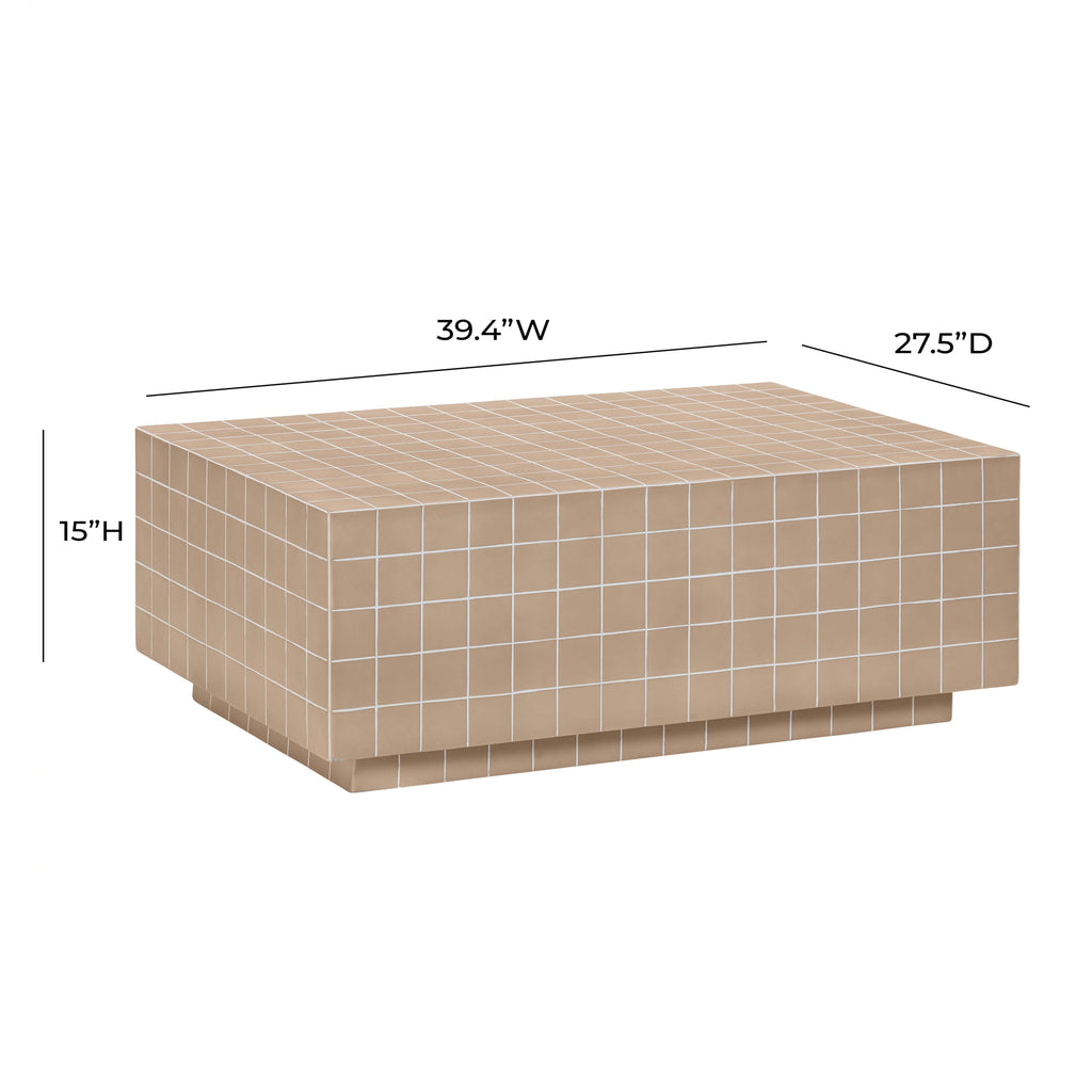 Mixie 39" Tile Indoor/Outdoor Coffee Table