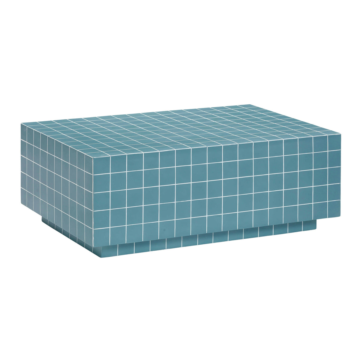 Mixie 39" Tile Indoor/Outdoor Coffee Table — Blue null