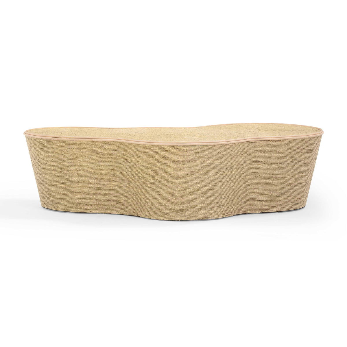 Slab 60" Natural Seagrass Coffee Table