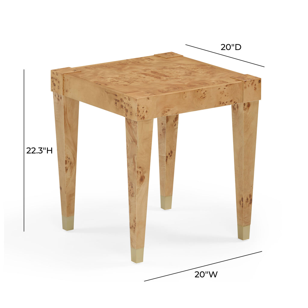 Brandyss Burl End Table