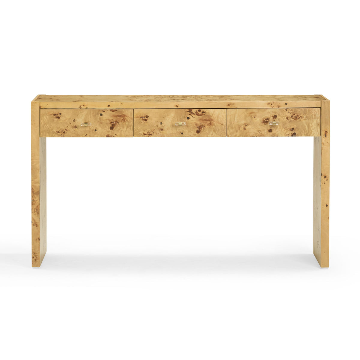 Brandyss 54" Burl Console Table — Natural null