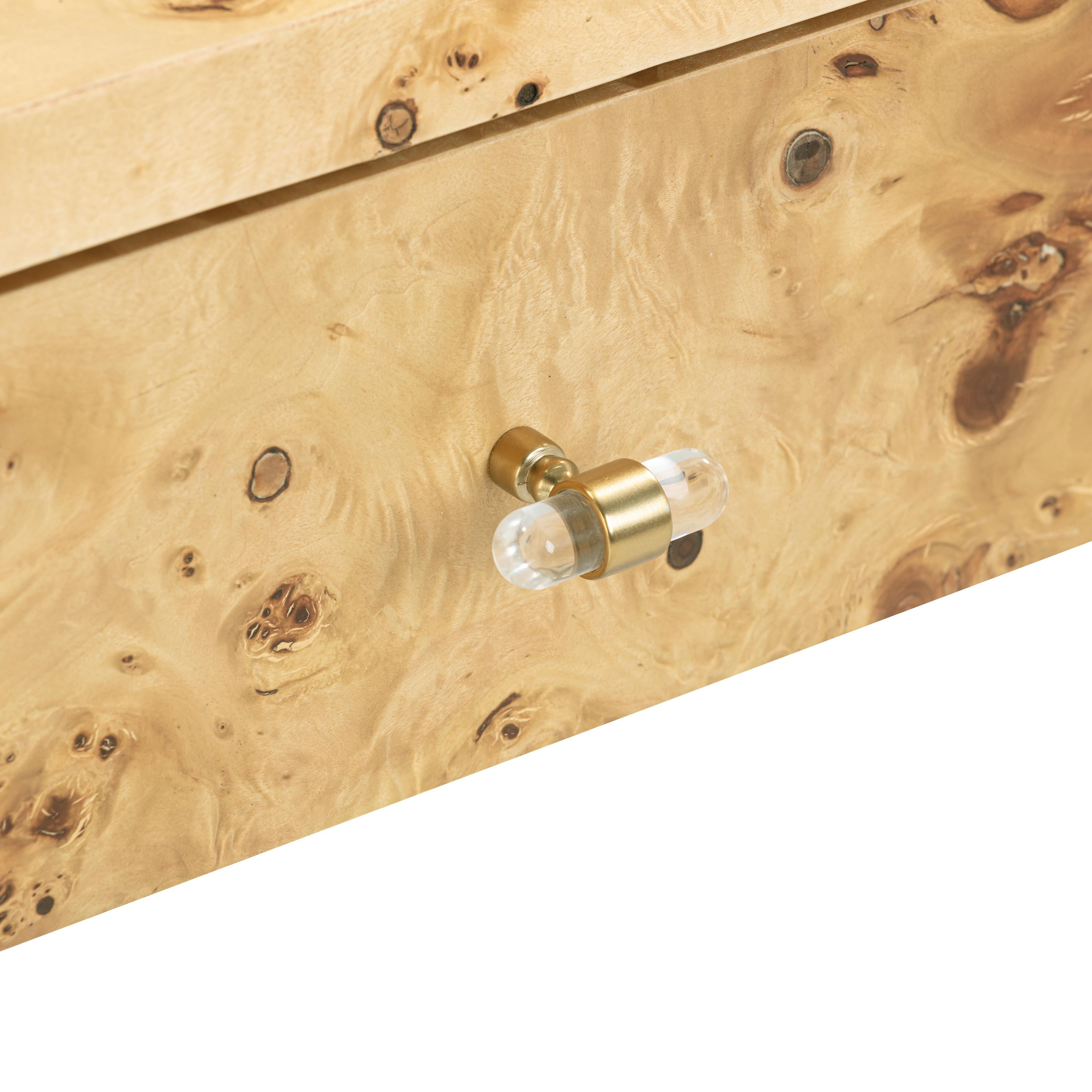 Brandyss 54" Burl Console Table