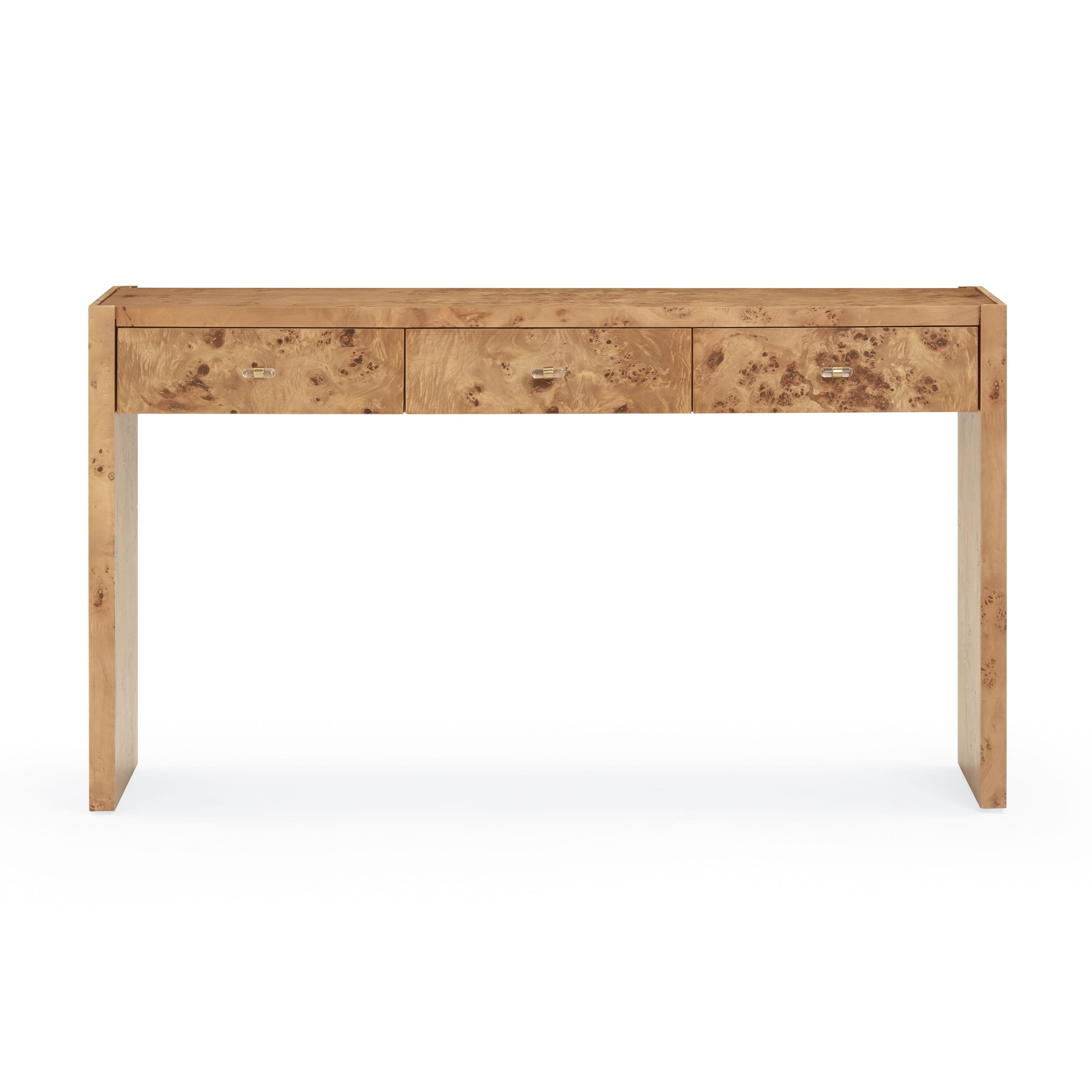 Brandyss 54" Burl Console Table