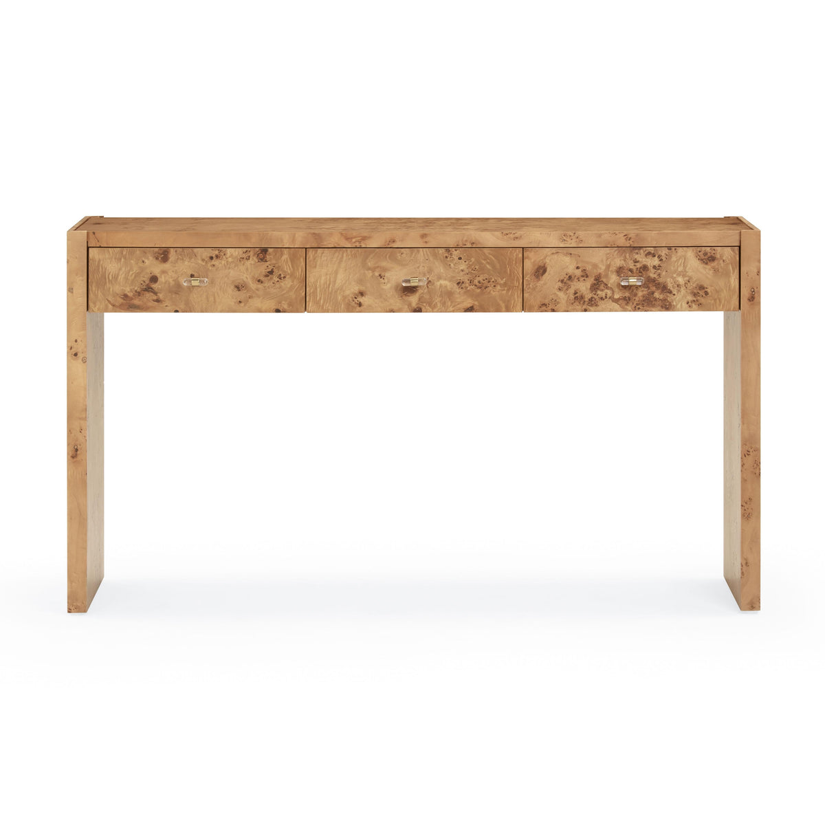 Brandyss 54" Burl Console Table — Honey null