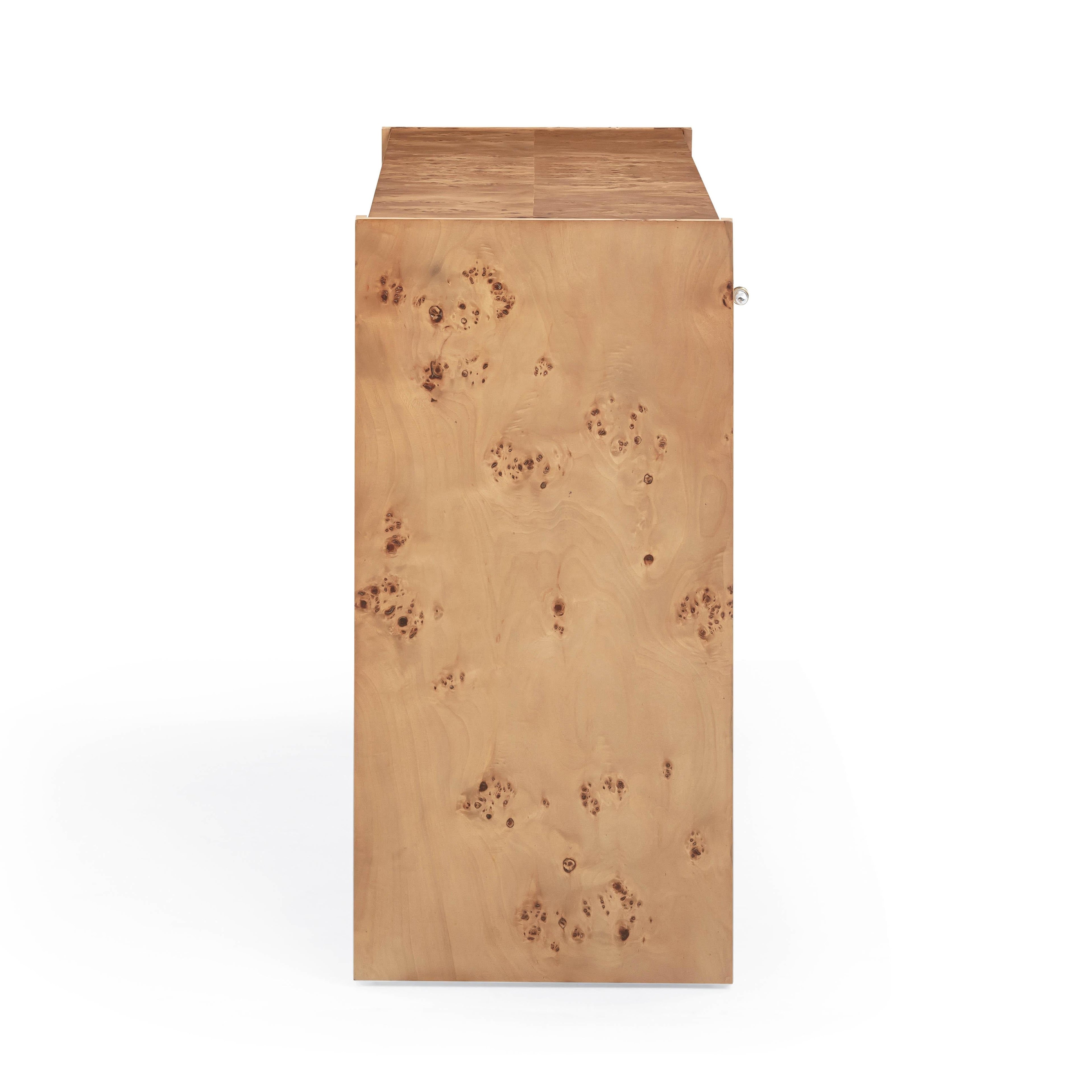 Brandyss 54" Burl Console Table
