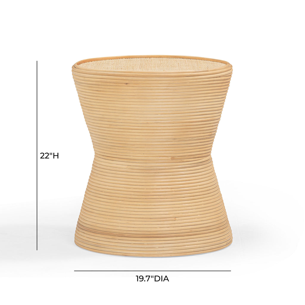 Henri Natural Rattan Side Table