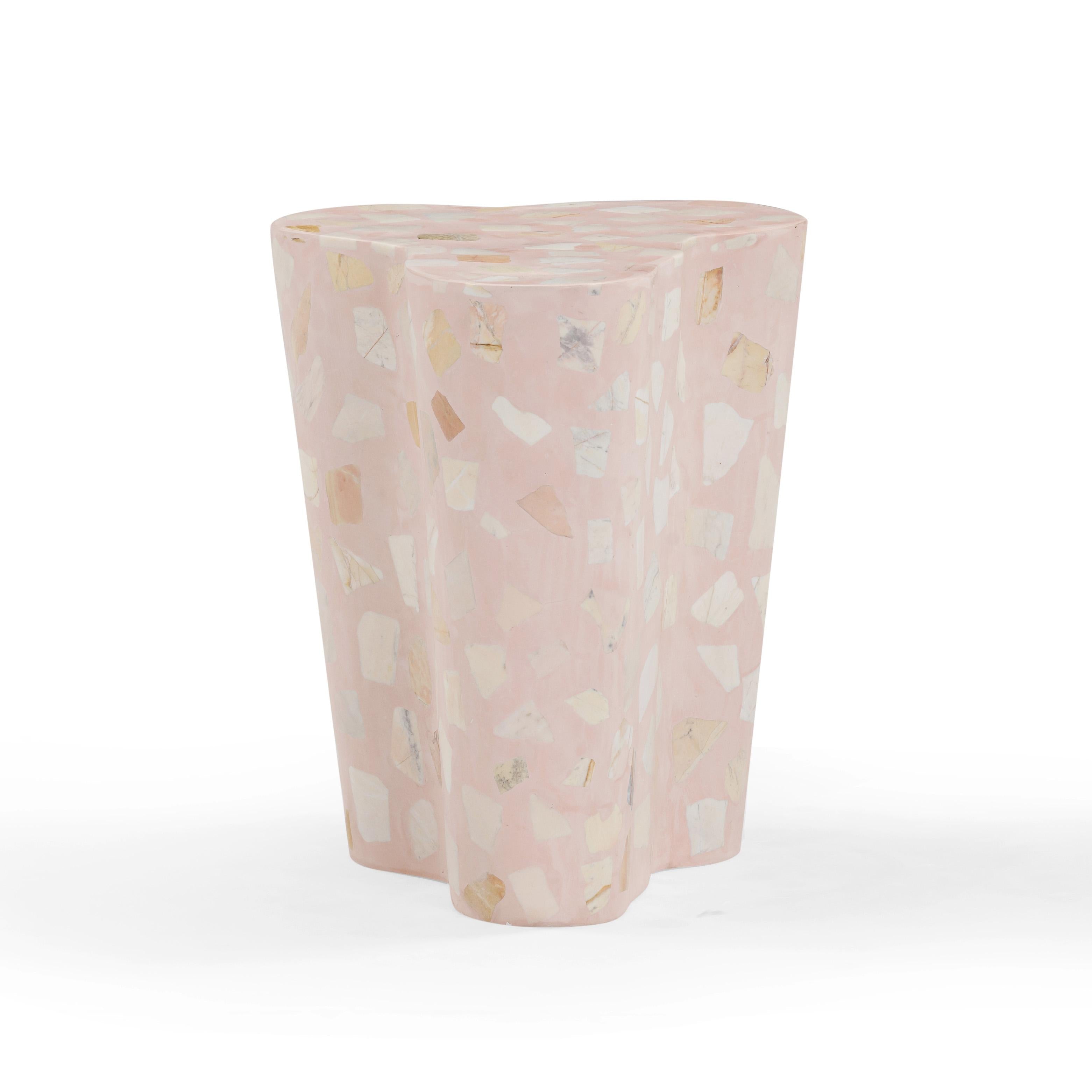 Slab Faux Terrazzo Indoor/Outdoor Side Table