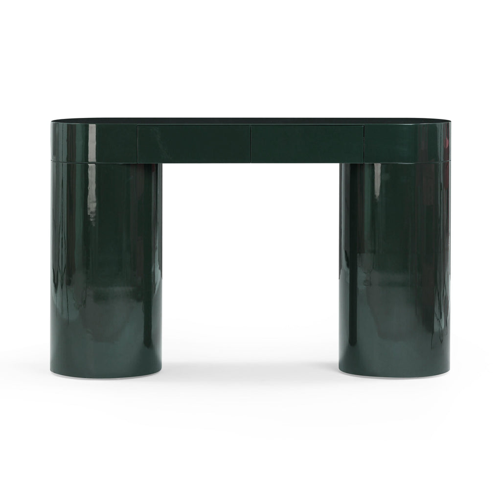 Mira 50" High Gloss Console Table — Green null
