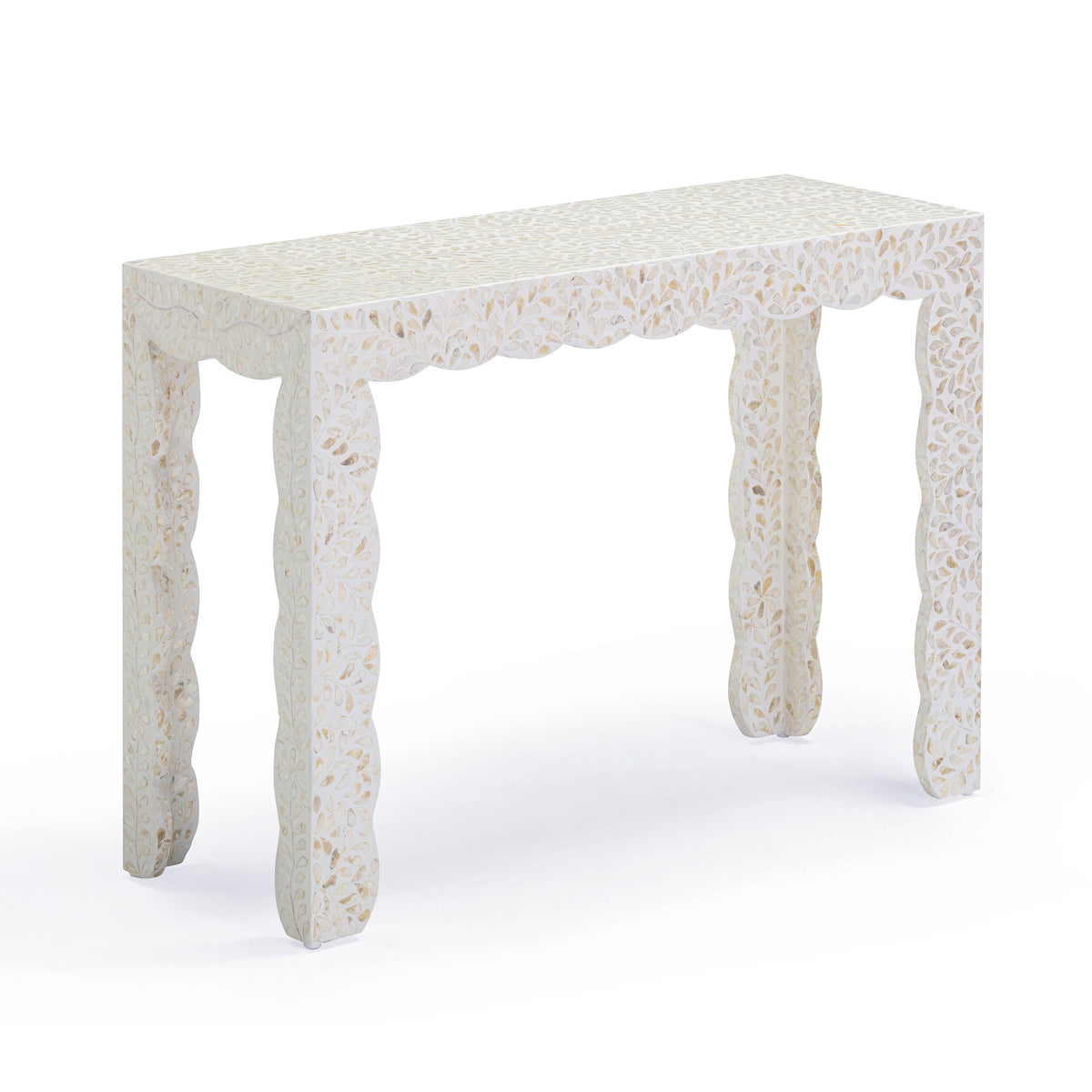 Piara 43" Natural Capiz Shell Console Table