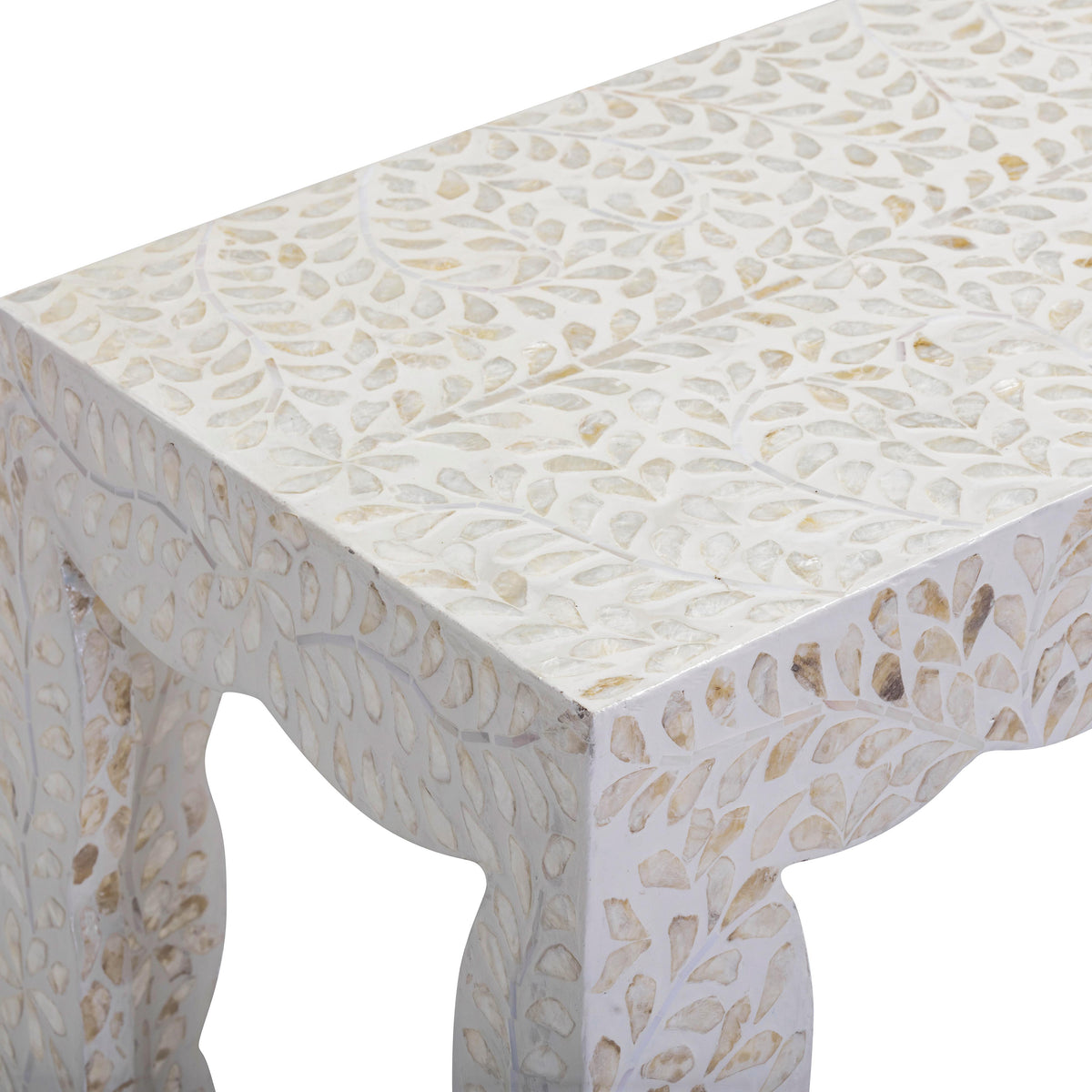 Piara 43" Natural Capiz Shell Console Table