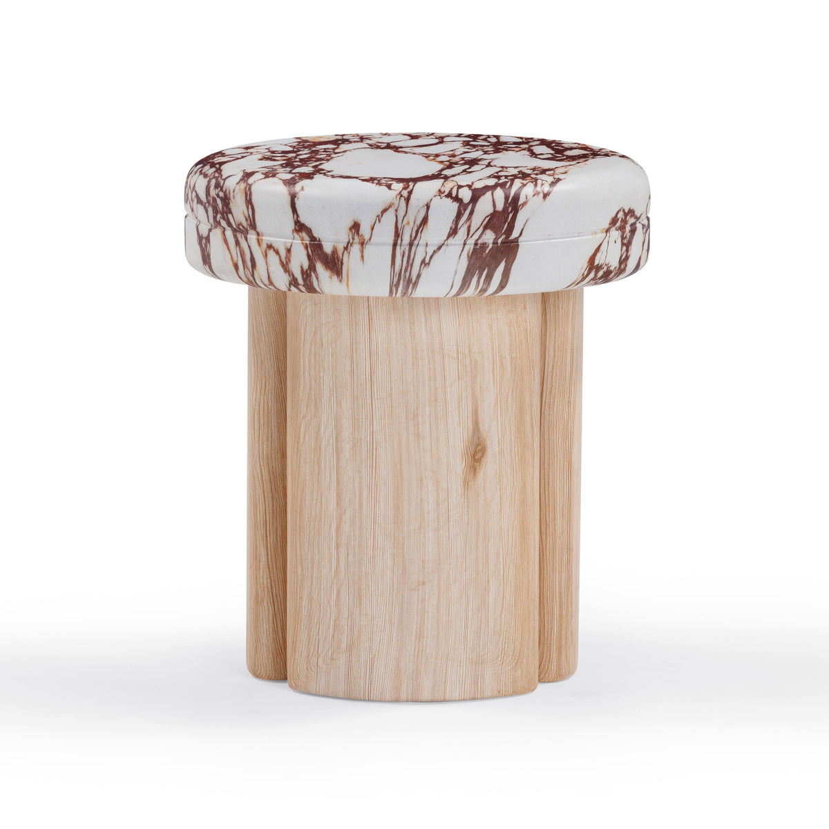 Sheila Textured Concrete Indoor / Outdoor Side Table — Multi,Natural null