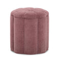 Fleur Textured Performance Velvet Storage Ottoman — Mauve null