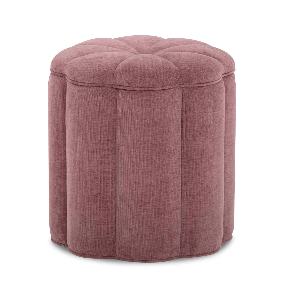 Fleur Textured Performance Velvet Storage Ottoman — Mauve null