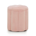 Fleur Textured Performance Velvet Storage Ottoman