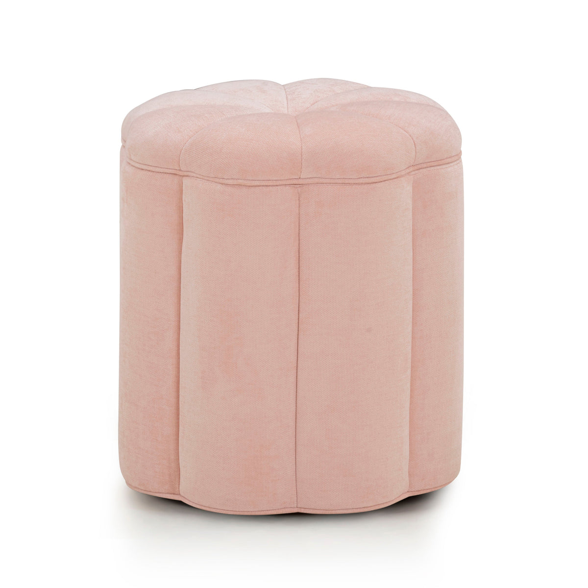 Fleur Textured Performance Velvet Storage Ottoman