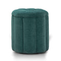 Fleur Textured Performance Velvet Storage Ottoman