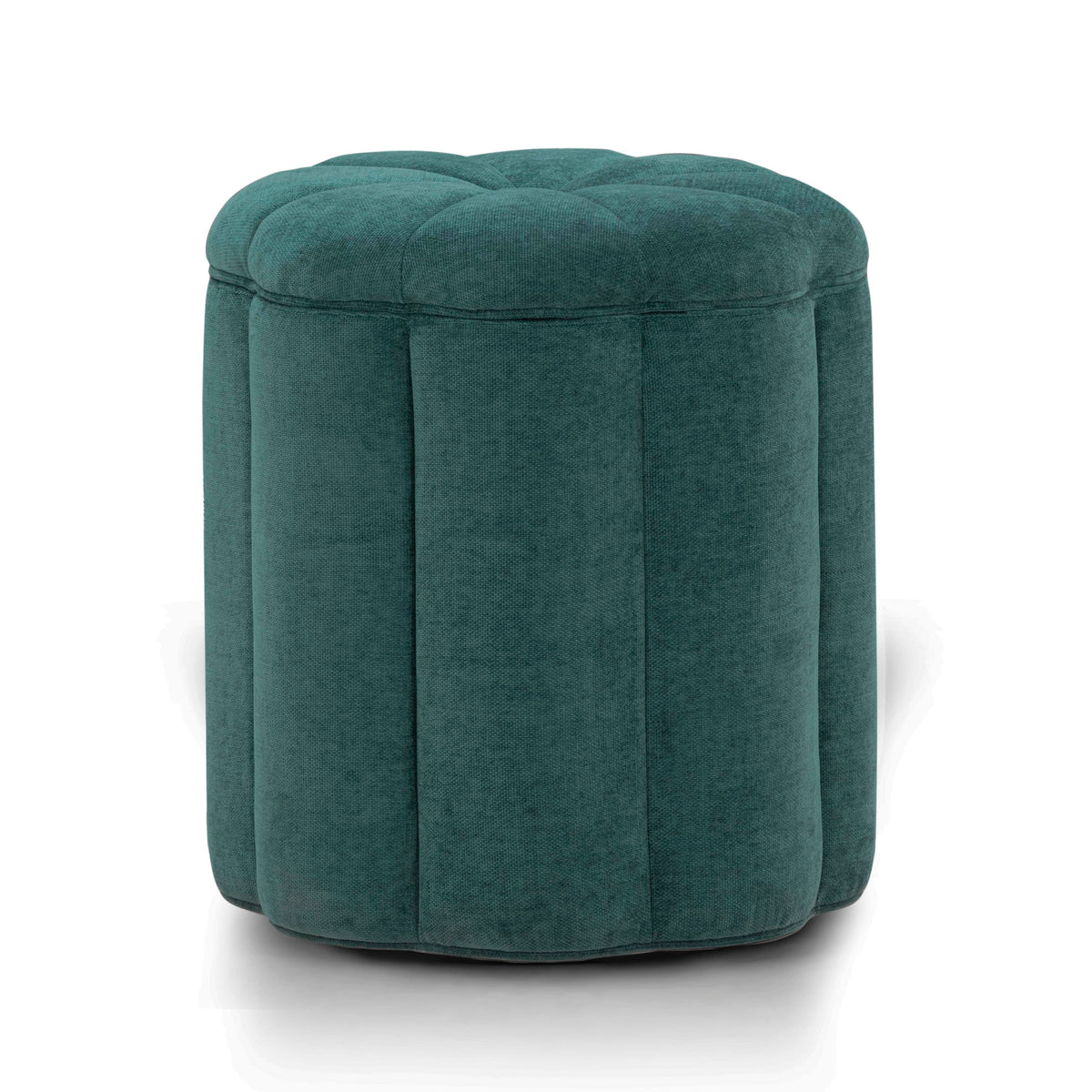 Fleur Textured Performance Velvet Storage Ottoman