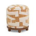 Bisou Performance Jacquard Ottoman — Curry null