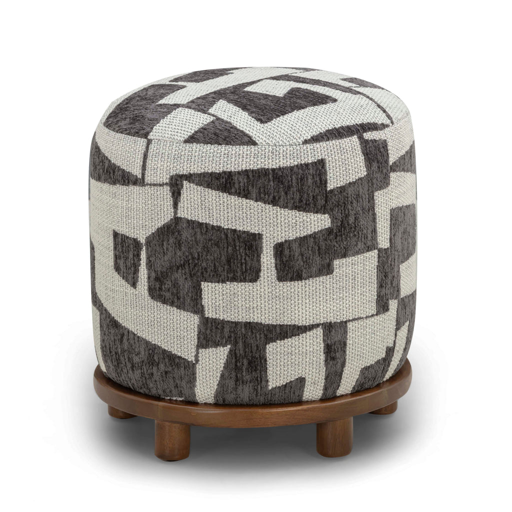 Bisou Performance Jacquard Ottoman
