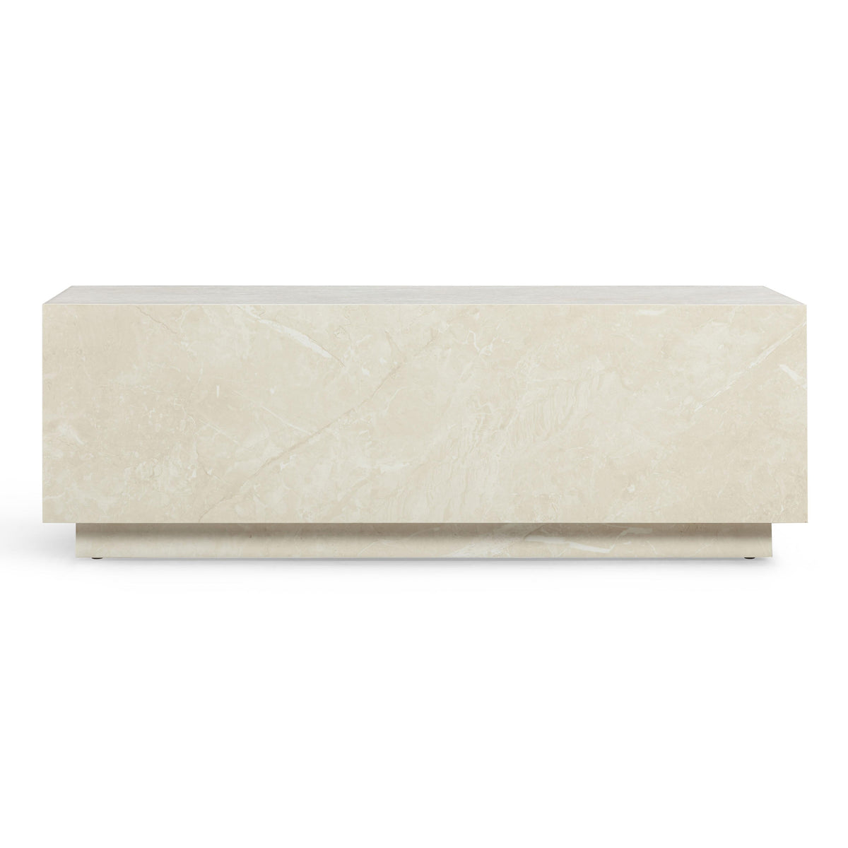 Romy 47" Rectangular Coffee Table — Cream Travertine null