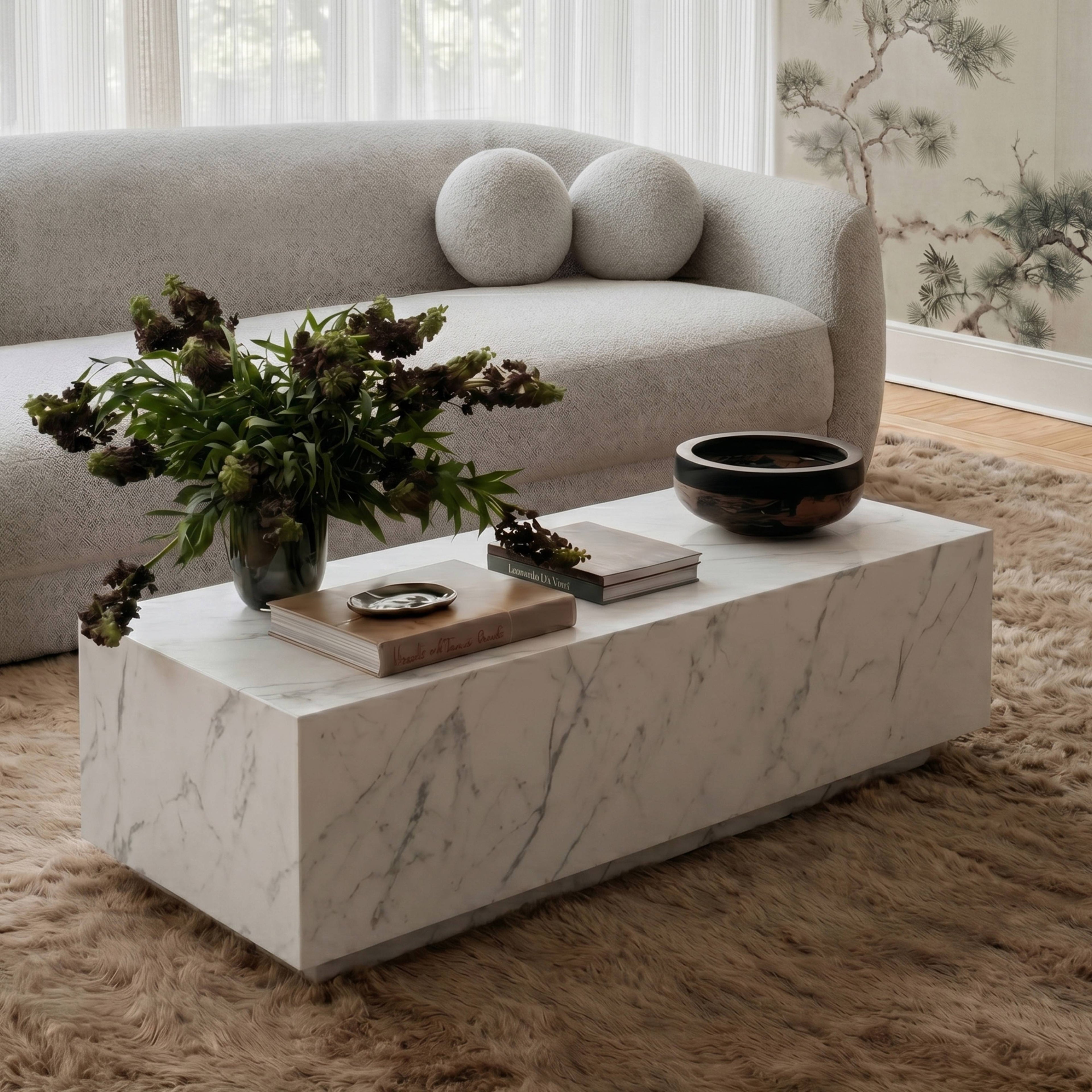 Romy 47" Rectangular Coffee Table