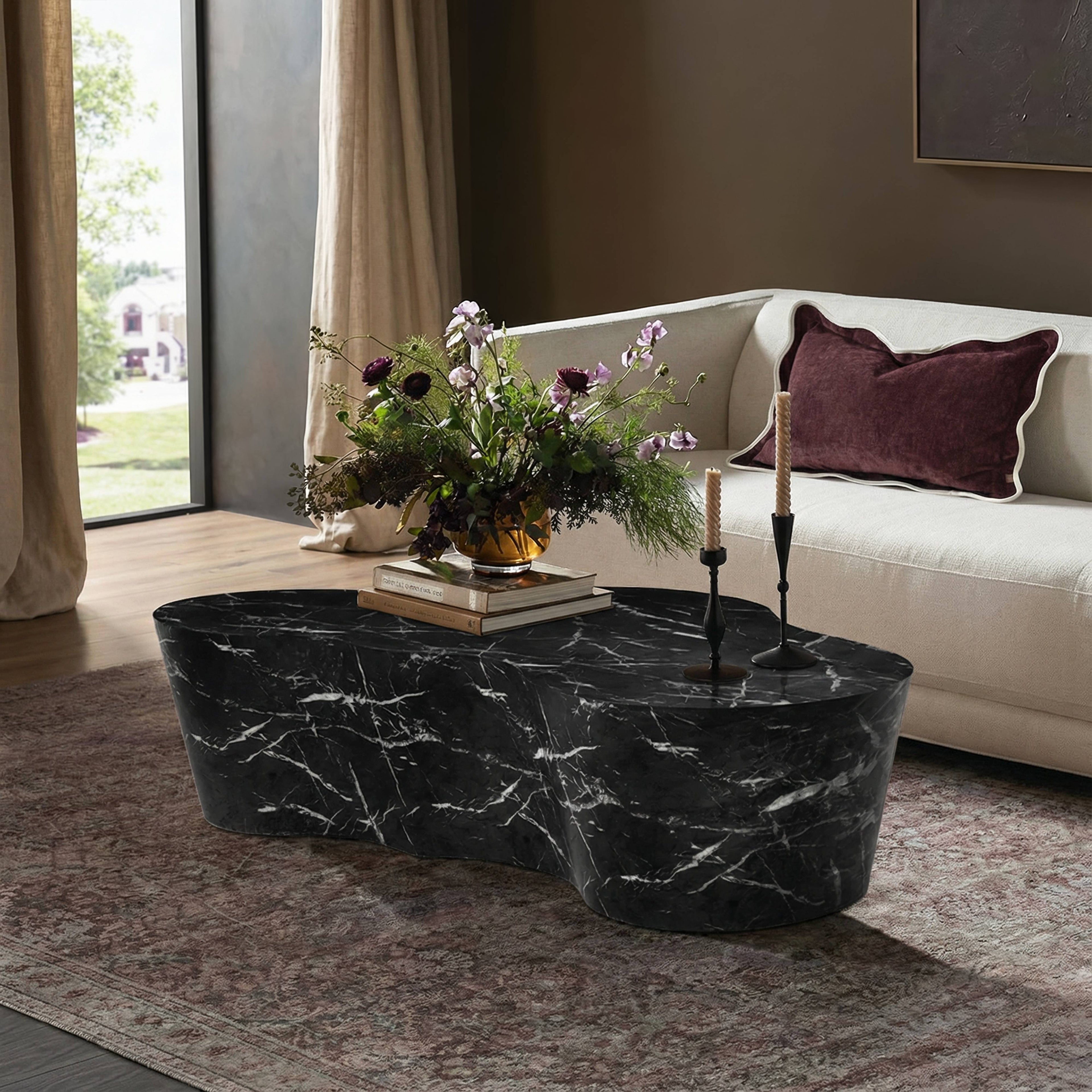 Slab 59" Concrete Indoor/Outdoor Coffee Table