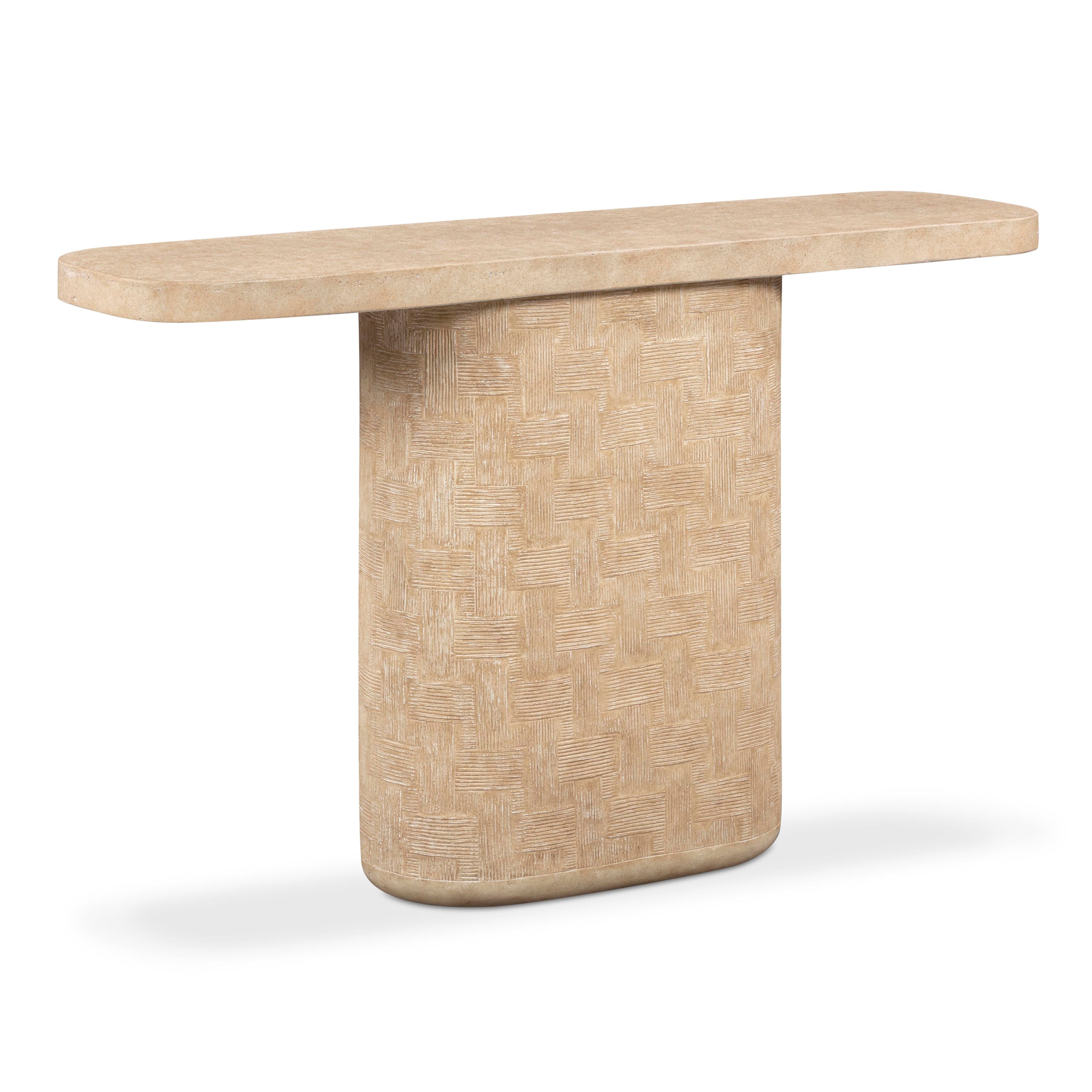 Suraya 55" Indoor/Outdoor Concrete Console Table
