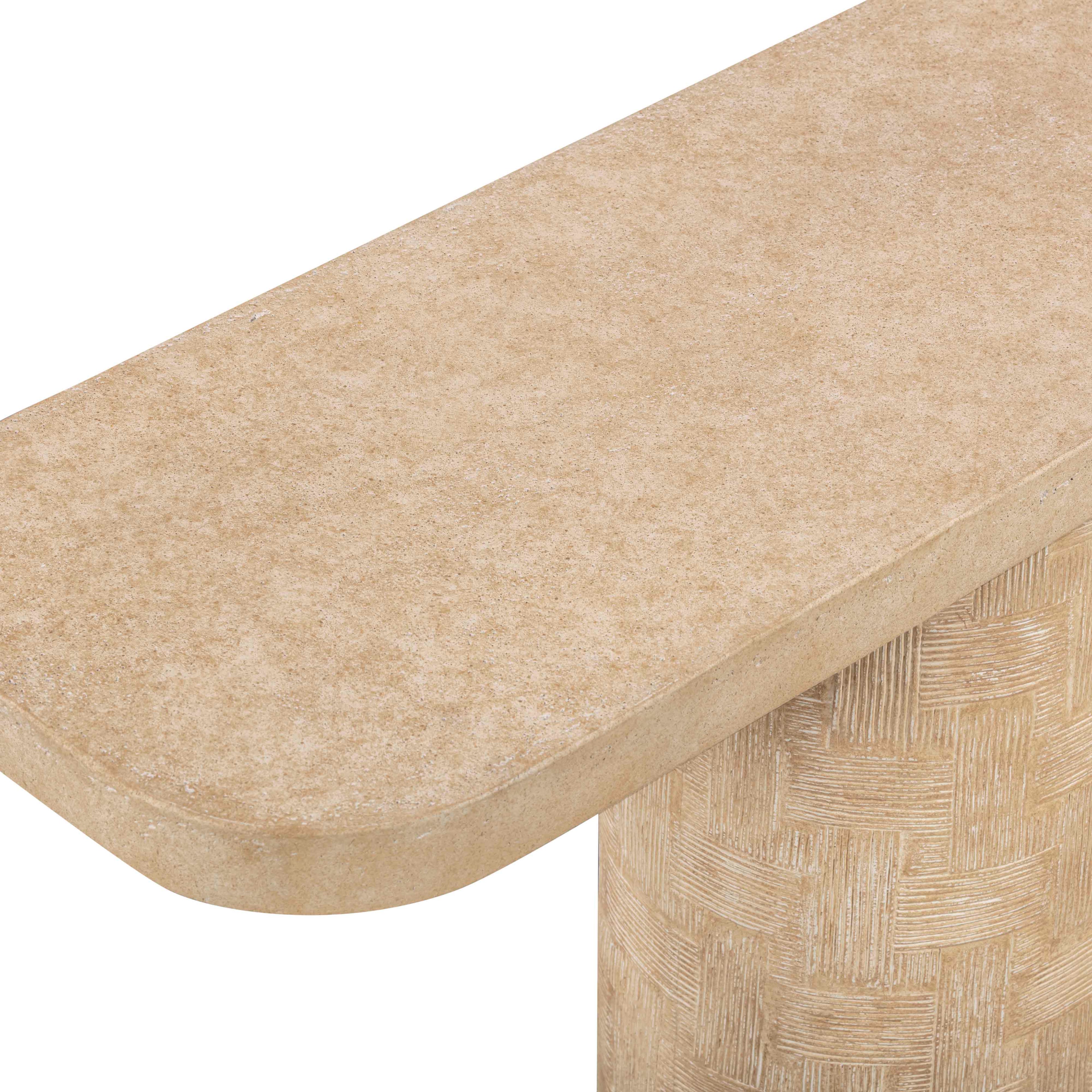 Suraya 55" Indoor/Outdoor Concrete Console Table