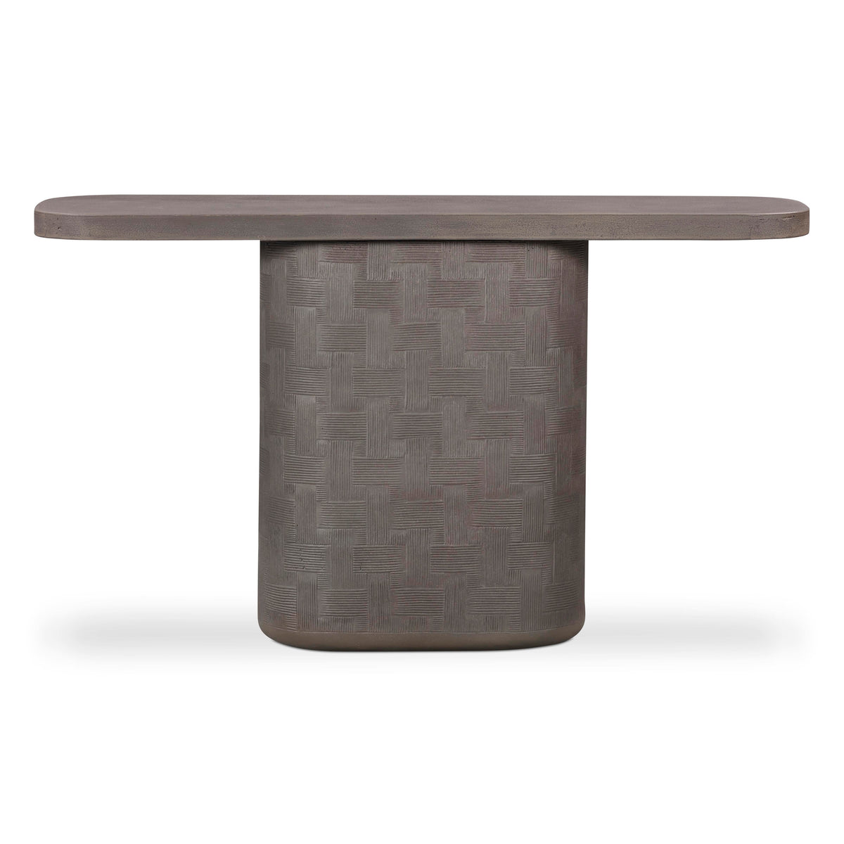 Suraya 55" Indoor/Outdoor Concrete Console Table — Dark Umber null