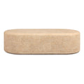 Suraya 55" Indoor/Outdoor Concrete Rounded Coffee Table