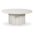 Cassandra 38" Ivory Indoor/Outdoor Concrete Round Coffee Table