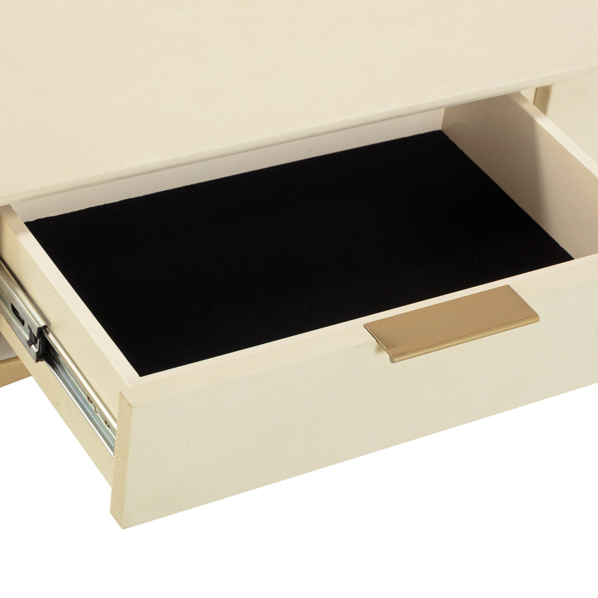 Pesce 59" Faux Shagreen 3-Drawer Console Table