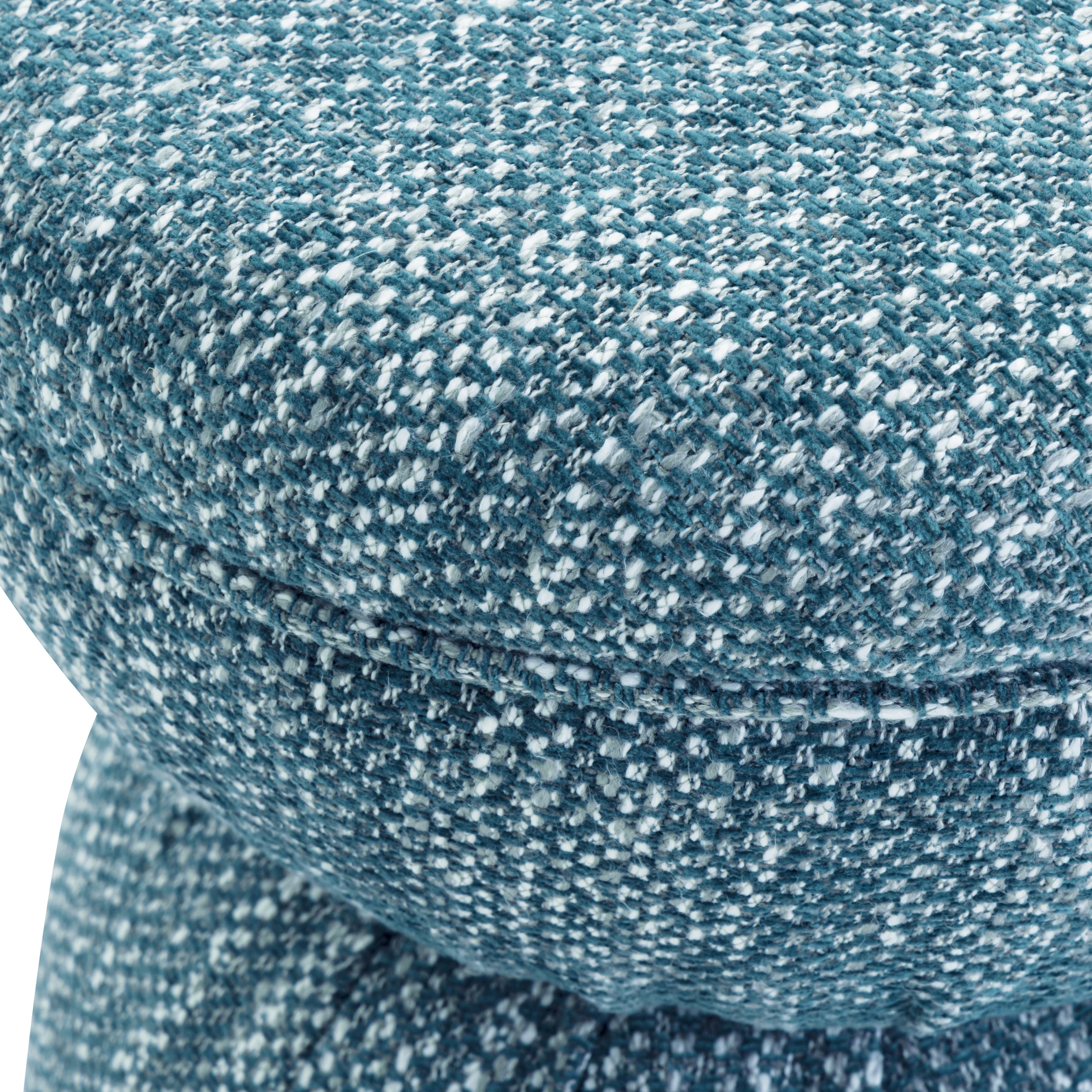 Tomlin Ruched Performance Fabric Game Ottoman
