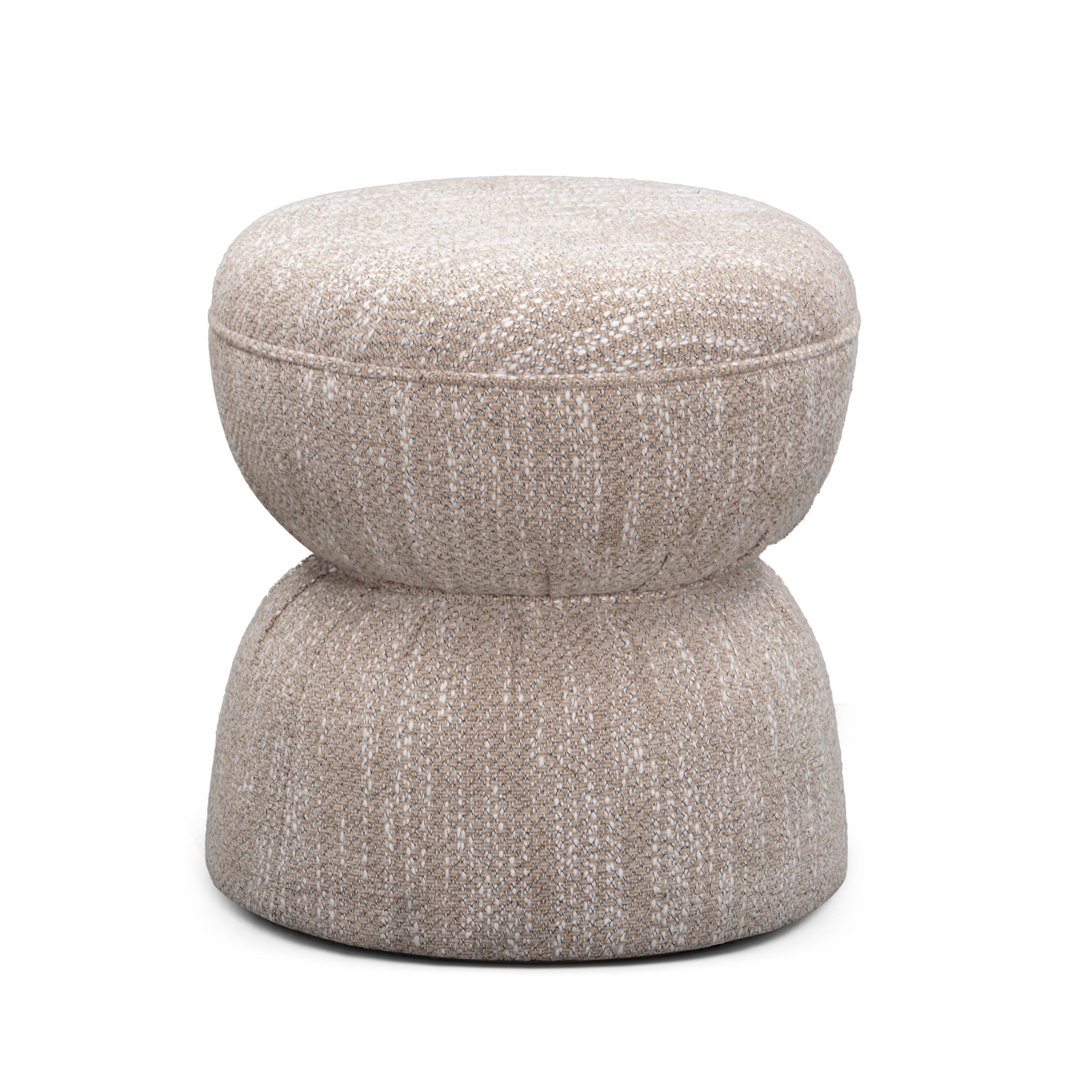 Tomlin Ruched Performance Fabric Game Ottoman